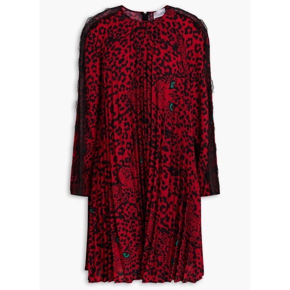red and black leopard print dress Jennifer Red Leopard Print Cut Out Maxi Dress main image 0